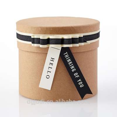 personalized Cylinder Gift Cylindrical Packaging Flower Round Box with logo