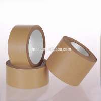 Printed water-damp kraft paper tape